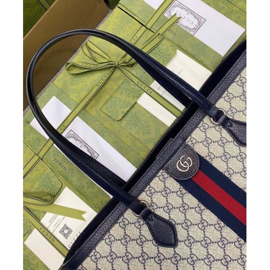 Replica Gucci Ophidia Medium GG Tote 631685 Dark Blue