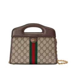 Fake Gucci Ophidia Small Tote With Web 693724 Dark Blue Replica