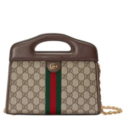 Fake Gucci Ophidia Small Tote With Web 693724 Dark Blue Replica