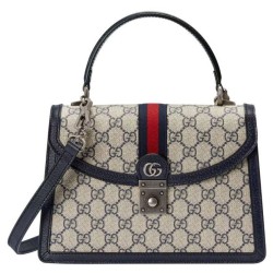 Replica Gucci Ophidia GG Small Tote Bag 651055 Dark Blue