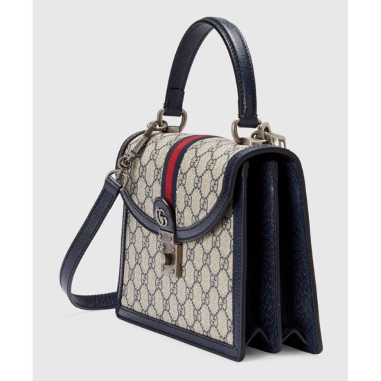 Replica Gucci Ophidia GG Small Tote Bag 651055 Dark Blue