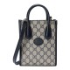 Fake Gucci Mini Tote Bag With Interlocking G 671623 Dark Blue Replica Fake Gucci Mini Tote Bag With Interlocking G 671623 Dark Blue Replica