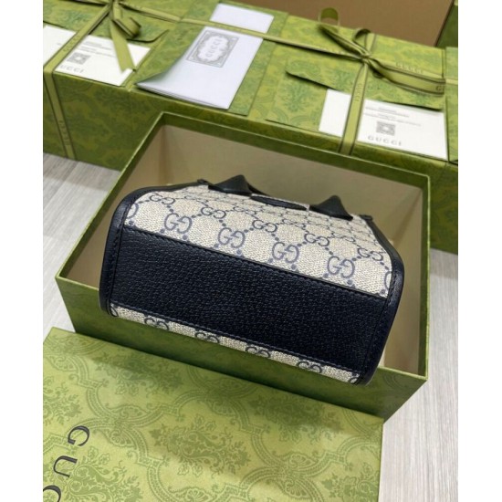 Fake Gucci Mini Tote Bag With Interlocking G 671623 Dark Blue Replica Fake Gucci Mini Tote Bag With Interlocking G 671623 Dark Blue Replica