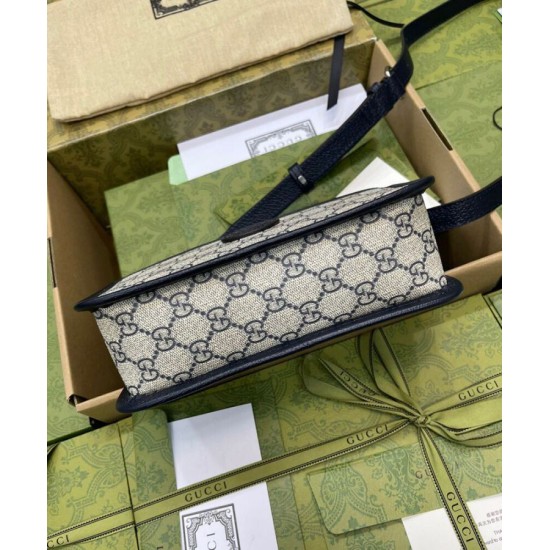 Fake Gucci GG Shoulder Bag 658572 Dark Blue Replica Fake Gucci GG Shoulder Bag 658572 Dark Blue Replica