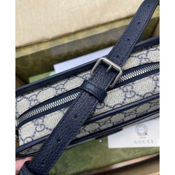Fake Gucci GG Shoulder Bag 658572 Dark Blue Replica Fake Gucci GG Shoulder Bag 658572 Dark Blue Replica
