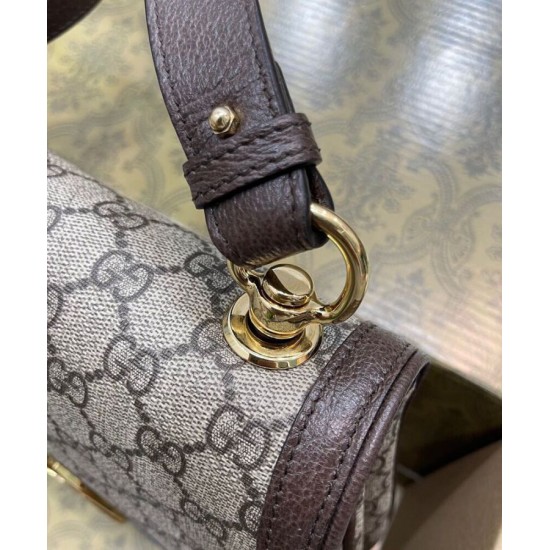 Fake Gucci Medium Shoulder Bag With Round Interlocking G 699210 Dark Coffee Replica Replica Gucci Medium Shoulder Bag With Round Interlocking G 699210 Dark Coffee