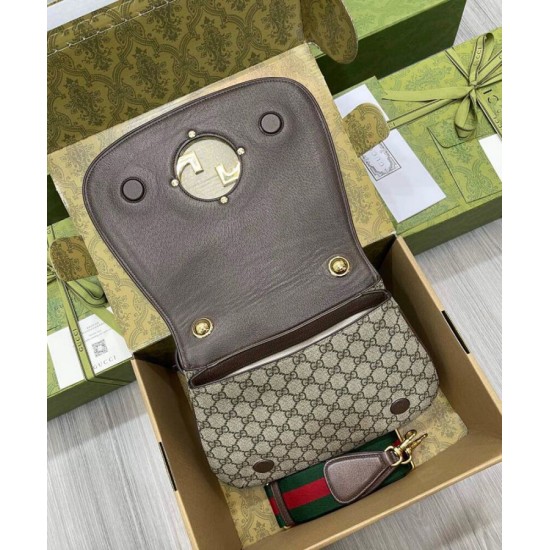Fake Gucci Medium Shoulder Bag With Round Interlocking G 699210 Dark Coffee Replica Replica Gucci Medium Shoulder Bag With Round Interlocking G 699210 Dark Coffee