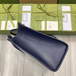 Fake Gucci Small Tote Bag With Interlocking G 659983 Dark Blue Replica