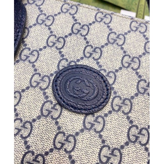 Fake Gucci Small Tote Bag With Interlocking G 659983 Dark Blue Replica