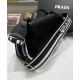 Replica Prada Monochrome Saffiano And Leather Bag Black Replica Prada Monochrome Saffiano And Leather Bag Black