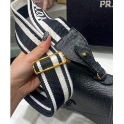 Replica Prada Monochrome Saffiano And Leather Bag Black Replica Prada Monochrome Saffiano And Leather Bag Black