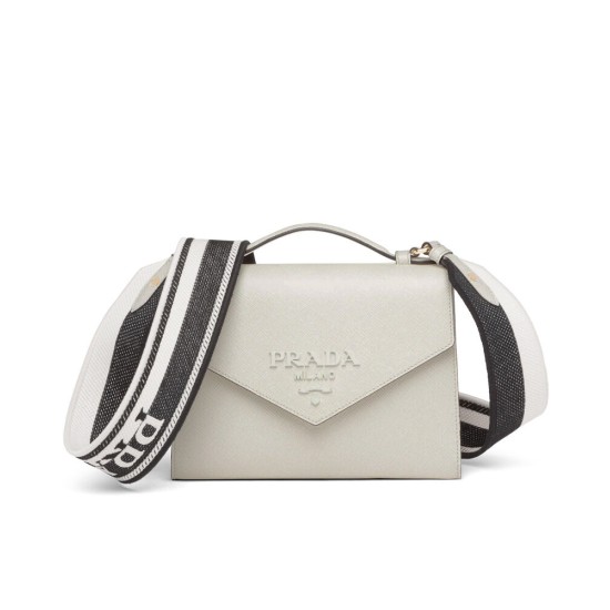 Replica Prada Monochrome Saffiano And Leather Bag Cream Replica Prada Monochrome Saffiano And Leather Bag Cream
