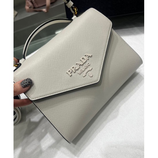 Replica Prada Monochrome Saffiano And Leather Bag Cream Replica Prada Monochrome Saffiano And Leather Bag Cream