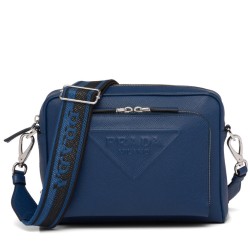 Replica Prada Saffiano Leather Shoulder Bag 2VH152 Blue