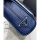 Replica Prada Saffiano Leather Shoulder Bag 2VH152 Blue Replica Prada Saffiano Leather Shoulder Bag 2VH152 Blue