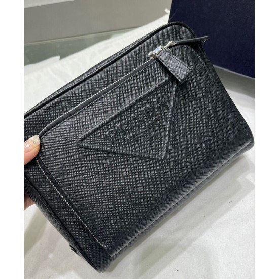 Fake Prada Saffiano Leather Shoulder Bag 2VH152 Black Replica Replica Prada Saffiano Leather Shoulder Bag 2VH152 Black