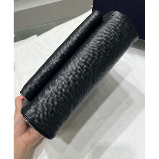 Fake Prada Saffiano Leather Shoulder Bag 2VH152 Black Replica Replica Prada Saffiano Leather Shoulder Bag 2VH152 Black