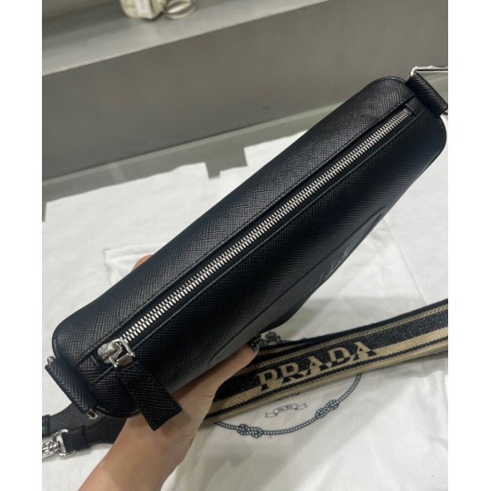 Replica Prada Saffiano Triangle Bag Black Fake Prada Saffiano Triangle Bag Black Replica