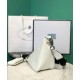 Replica Prada Leather Triangle shoulder bag 1BH190 Cream Fake Prada Leather Triangle shoulder bag 1BH190 Cream Replica
