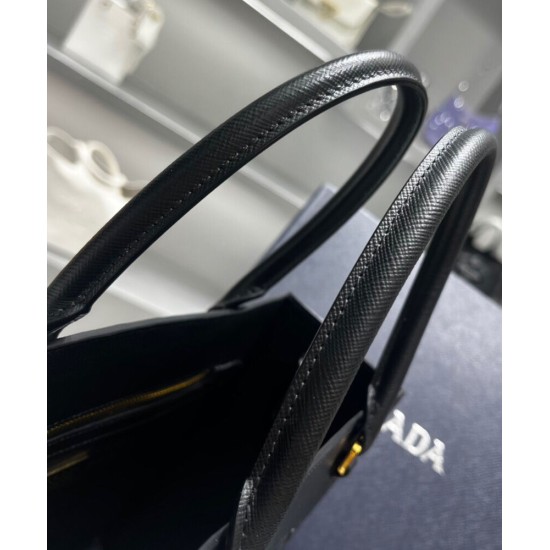 Replica Prada Medium Saffiano Leather Handbag 1BA337 Black Replica Prada Medium Saffiano Leather Handbag 1BA337 Black