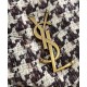 Fake YSL Saint Laurent Puffer Small Checkered Tweed And Lambskin Handbag Cream Replica Replica YSL Saint Laurent Puffer Small Checkered Tweed And Lambskin Handbag Cream