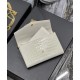 Replica YSL Saint Laurent Uptown Chain Wallet In Crocodile-Embossed Shiny Leather White Replica YSL Saint Laurent Uptown Chain Wallet In Crocodile-Embossed Shiny Leather White