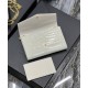 Replica YSL Saint Laurent Uptown Chain Wallet In Crocodile-Embossed Shiny Leather White Replica YSL Saint Laurent Uptown Chain Wallet In Crocodile-Embossed Shiny Leather White