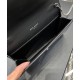 Fake YSL Saint Laurent Uptown Chain Wallet In Crocodile-Embossed Shiny Leather Black Replica Replica YSL Saint Laurent Uptown Chain Wallet In Crocodile-Embossed Shiny Leather Black