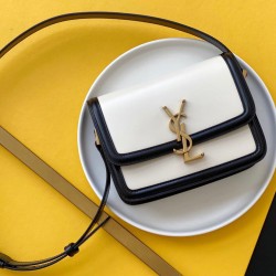 Fake YSL Saint Laurent Solferino Small Satchel In Box Saint Laurent Leather Cream Replica
