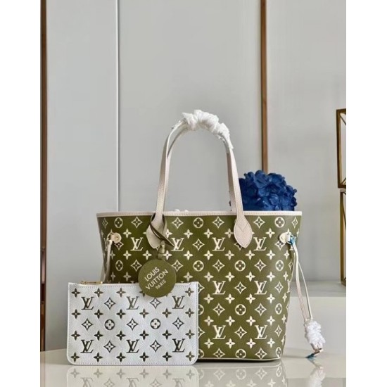 Replica Louis Vuitton Neverfull MM Bag Monogram Empreinte M46102