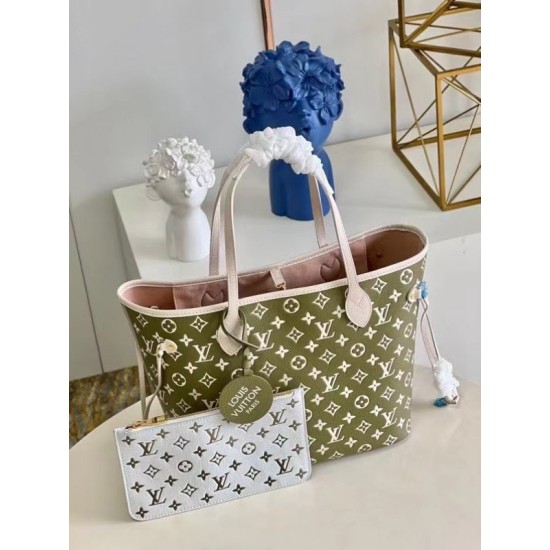 Replica Louis Vuitton Neverfull MM Bag Monogram Empreinte M46102