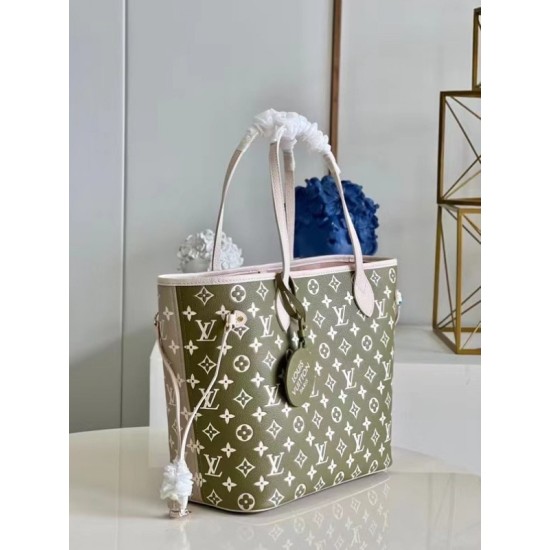Replica Louis Vuitton Neverfull MM Bag Monogram Empreinte M46102