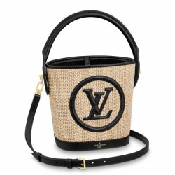 Replica Louis Vuitton Petit Bucket Bag Raffia M59961