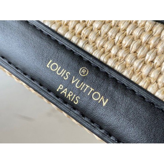 Replica Louis Vuitton Petit Bucket Bag Raffia M59961