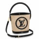 Replica Louis Vuitton Petit Bucket Bag Raffia M59961