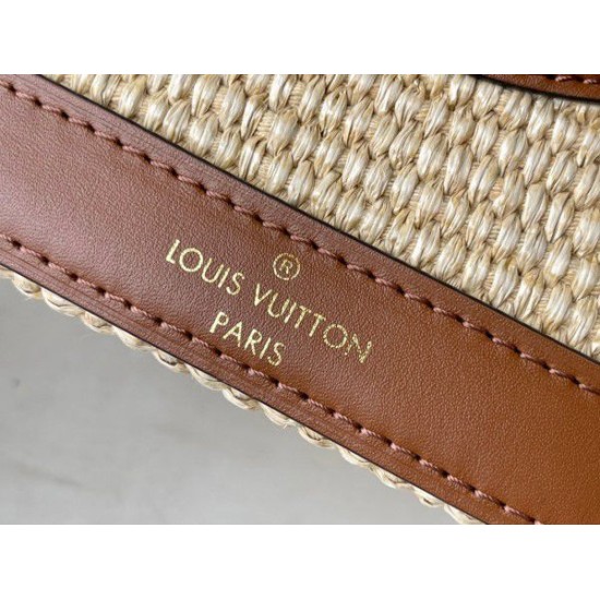 Fake Louis Vuitton Petit Bucket Bag Raffia M59962 Replica Fake Louis Vuitton Petit Bucket Bag Raffia M59962 Replica