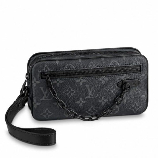 Replica Louis Vuitton Pochette Volga Monogram Eclipse M68321