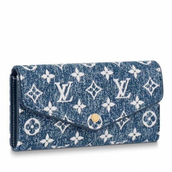 Replica Louis Vuitton Sarah Wallet Monogram Denim M81183