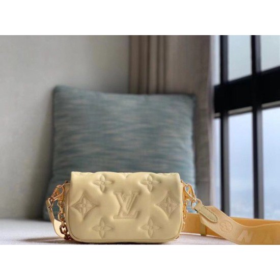 Replica Louis Vuitton Wallet on Strap Bubblegram M81400