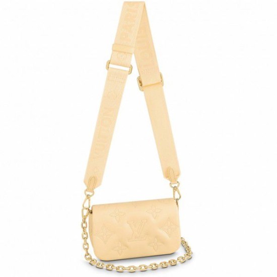 Replica Louis Vuitton Wallet on Strap Bubblegram M81400