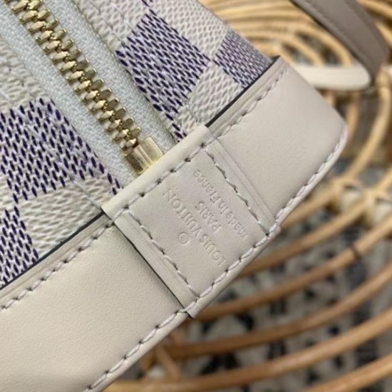 Fake Louis Vuitton Alma BB Bag Damier Azur Canvas N45294 Replica