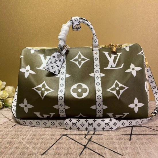 Replica Louis Vuitton Keepall Bandouliere 50 Giant Monogram M44590