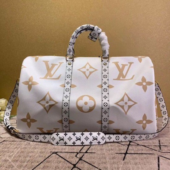Replica Louis Vuitton Keepall Bandouliere 50 Giant Monogram M44590