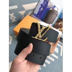 Fake Louis Vuitton Gold Damier LV 40MM Reversible Belt M0333V Replica