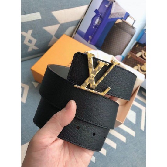 Fake Louis Vuitton Gold Damier LV 40MM Reversible Belt M0333V Replica