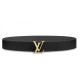 Fake Louis Vuitton Gold Damier LV 40MM Reversible Belt M0333V Replica