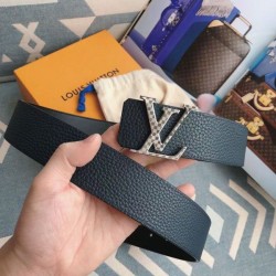 Fake Louis Vuitton Silver Damier LV 40MM Reversible Belt M0336V Replica