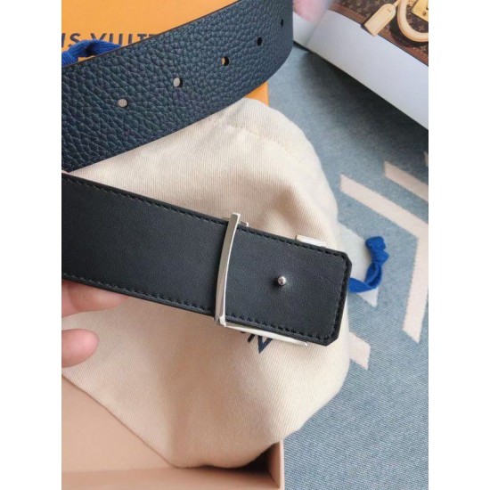 Fake Louis Vuitton Silver Damier LV 40MM Reversible Belt M0336V Replica