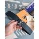 Fake Louis Vuitton Silver Damier LV 40MM Reversible Belt M0336V Replica