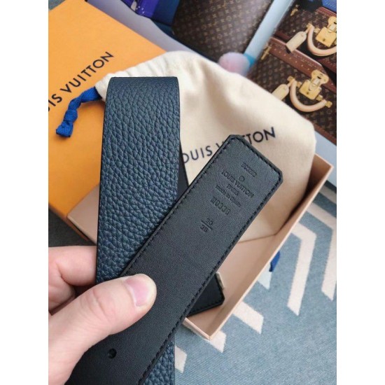 Fake Louis Vuitton Silver Damier LV 40MM Reversible Belt M0336V Replica